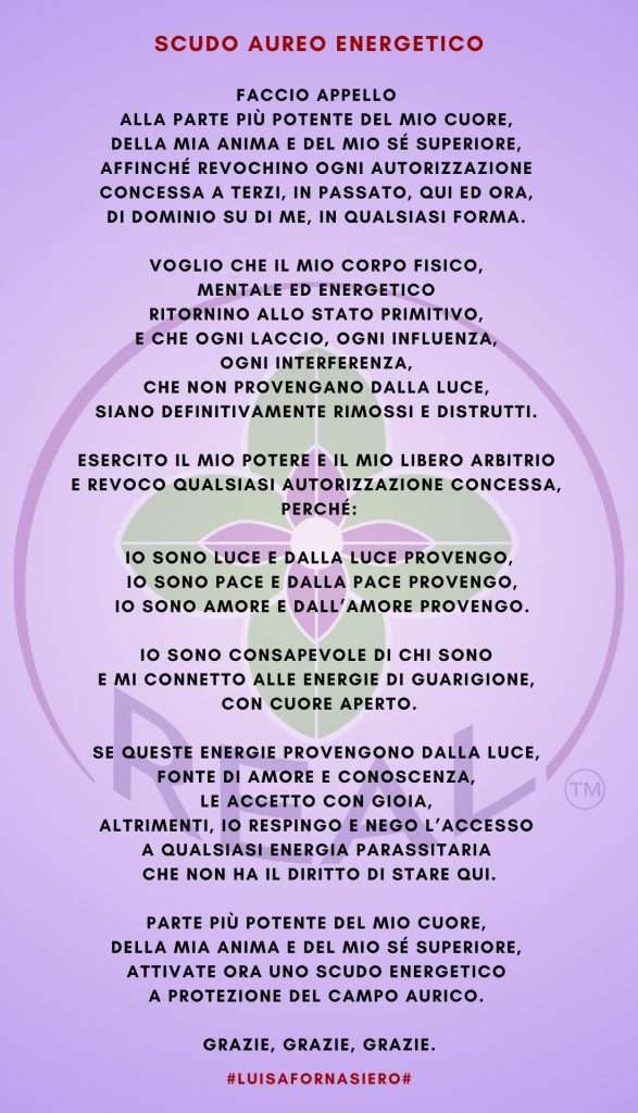 Super Algoritmo Scudo aureo energetico
